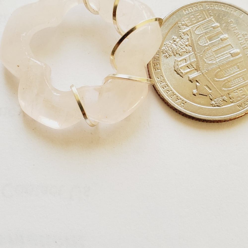 Rose quartz pendulum